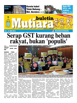 cover image of Buletin Mutiara 16-31 May 2015